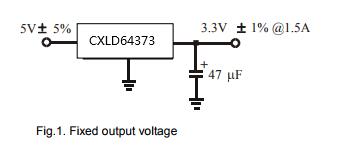 CXLD64373  Low-Dropout Regulators high-current, high-accuracy, lowdropout voltage regulators. Using the process with a PNP pass element