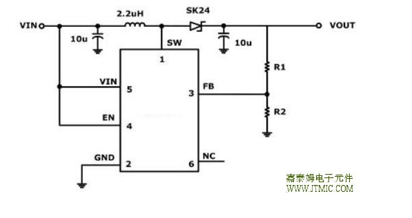 1.2A输出电流微型高效率升压型DC/DC调整器CXSU6307电流模PWM控制环路误差放大器斜波补偿电路比较器和功率开关