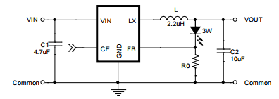 CXLE8838高效的降压恒流LED驱动器有效驱动单个或多个串联LED可编程LED驱动电流700毫安频率1.4MHz的电源开关