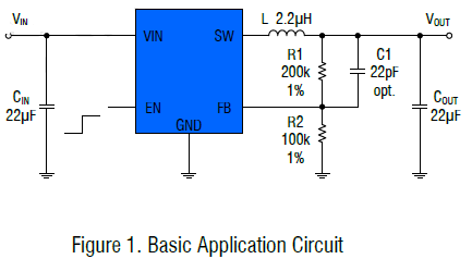 1.3A输出电流1.5MHz同步降压变换器高效高频同步降压DC稳压器定频运行CXSD62307L轻载高效PFM模式100%占空比
