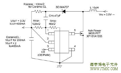 JTMT9103/JTMT9104/JTMT9105 TYPICAL APPLICATION CIRCUIT