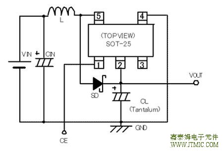 JTMT9110/JTMT9111 TYPICAL APPLICATION CIRCUIT