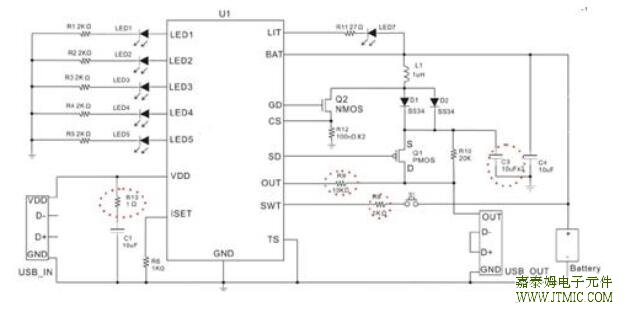 JTMT4202典型应用电路