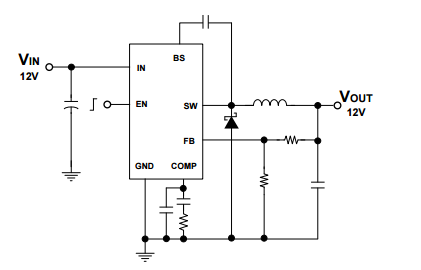 2A, 23V, 380KHz Step-Down Converter CXSD6177 requires a minimum number of readily available external