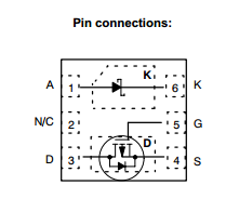 Power MOSFET and Schottky Diode CXMS5157,Featuring a MOSFET and Schottky Diode z Independent Pinout to each Device to Ease Circuit Design  Ultra Low VF Schottky