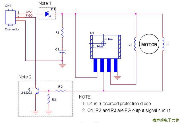 CXMD3222H is a two-phase half wave motor driver with embedded Hall-effect sensor IC. It integrates a open drain MOS driver, a high sensitivity hall-effect sensor, an event timer for rotor locked