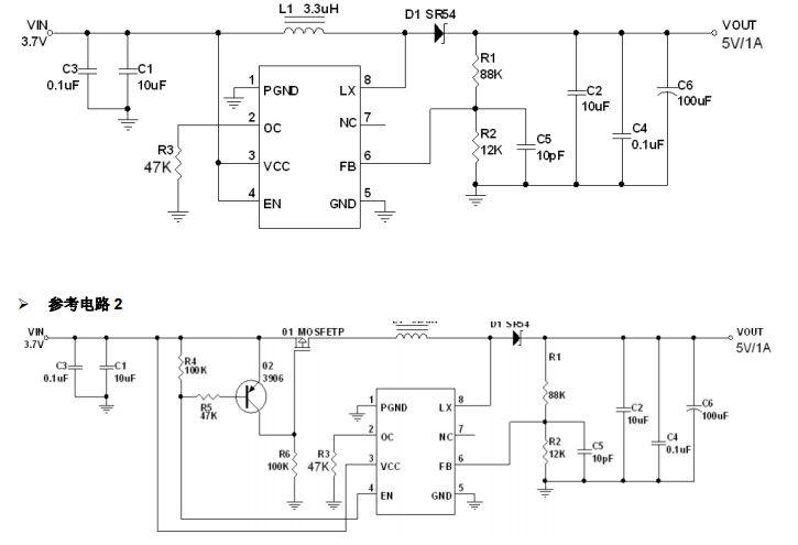 Cxlb7481 is a current mode boost DC-DC converter. Its built-in PWM circuit of 0.14 Ω power MOS FET makes the converter have high power efficiency.