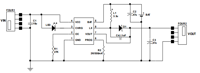 Cxlb7463be cxlb7463ce portable power management IC applied to mobile power supply which integrates lithium battery charging management DC-DC boost current limiting load detection functions