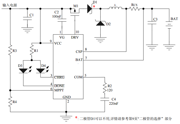 Cxlb7358 is a PWM step-down mode single lithium iron phosphate battery charging management integrated circuit that can be powered by solar panel independently manage the charging