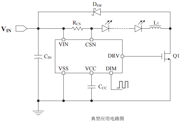 Cxle8839 reduced voltage high precision high brightness LED constant current drive controller