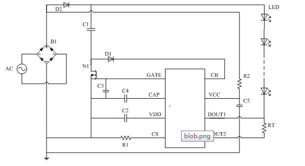 Cxle86157 is a three-stage dimming IC, which can realize the three-stage dimming function by quickly switching the on / off of the wall switch. The proportion of the three-stage dimming current