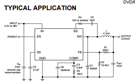 CXSD62339 is a current-mode step-down regulator with an internal power MOSFET. This device achieves 2A continuous output current over a wide input supply range from 4.5V to 38V with excellent load an