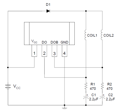 Complementary Output Hall Effect Latch CXMD3280 is an integrated Hall sensor with output driver designed for electronic commutation of brush-less DC motor applications