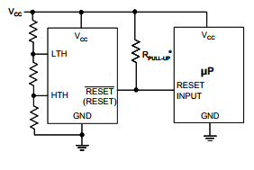 CXDR75111 CXDR75112 are microprocessor (μP) supervisory circuits used to monitor the power supplies in μP and digital systems. High- and Low- voltage thresholds can be adjusted independently, allowing