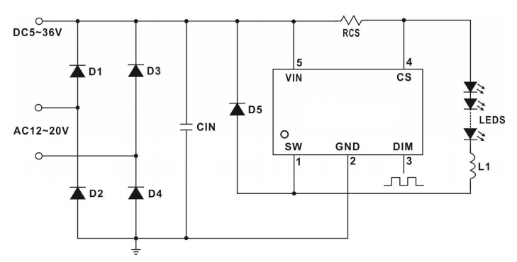 Cxle87167a is a step-down LED constant current driver working in inductive current continuous mode It is used to drive one or more series LED efficiently The input voltage range of the chip is 5V~36V