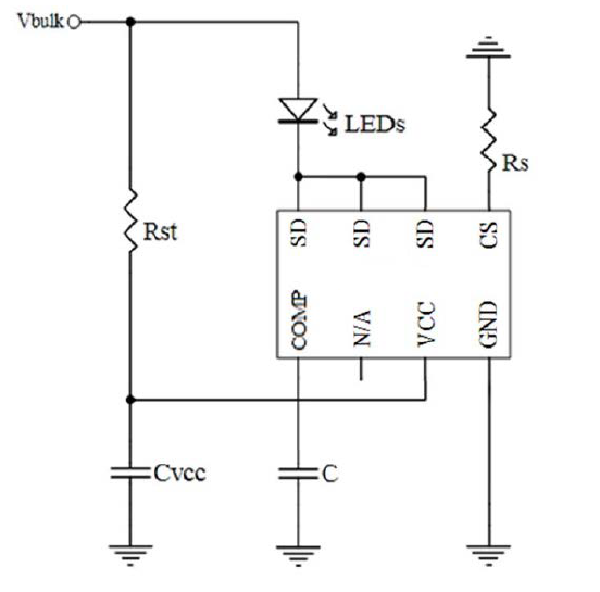 Cxle8669 is a high voltage linear constant current controller, which can directly drive high voltage LED light string. Its power system structure is simple, only a few peripheral components